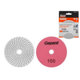 Алмазный гибкий шлифкруг "Черепашка" 100мм P100 мокр. GEPARD (GP5022-100)