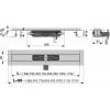 Водоотводящий желоб с порогами для перфорированной решетки, APZ101-1150, Alcaplast