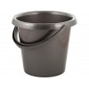 Ведро пластмассовое, 10 л, Rock'n'Roll, антрацит, Spin&Clean