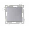 Выключатель 1-клав. двухполюсный (скрытый, без рамки, винт. зажим) серебро, RITA, MUTLUSAN