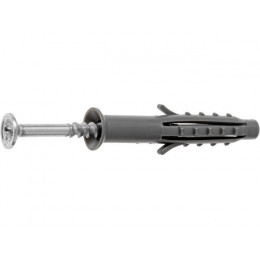 Дюбель-гвоздь с усом 6х40 мм полипропилен потай (10 шт в зип-локе) STARFIX