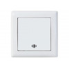 Выключатель 1-клав. (c подсветкой, скрытый, пруж. зажим) белый, DARIA, MUTLUSAN