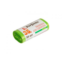 Пакеты для мусора эконом, 35 л, 30 шт., PERFECTO LINEA