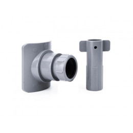 Врезка (адаптер) в канализационную трубу ВК 110х50, ABS, серый РТП