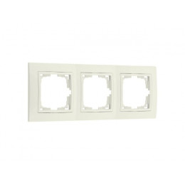 Рамка 3-местная бежевая, Уют, BYLECTRICA