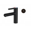 Смеситель для умывальника (Lt) D35, серия Lotus черный, a-five
