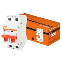 Автоматич. выключатель ВА47-29 2Р 16А 4,5кА х-ка С TDM