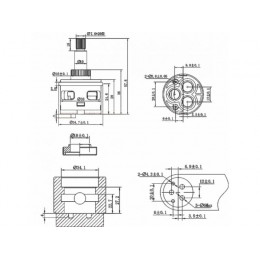 Картридж-дивертор D33 для смесителя, тип F, AV Engineering