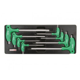 Набор-сет ключей L-Type Torx Т10-Т50 8шт 434х176мм TOPTUL