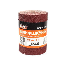 Шлифшкурка 115ммх5м Р60 бум.осн. GEPARD (GP5010-60)