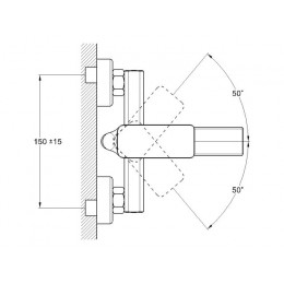 Смеситель для ванны D35-A, серия 590 ECONOCE