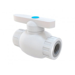 Кран шар. ПП 20х1/2" вн. бел. РТП