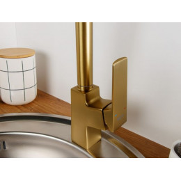 Смеситель для кухни (Lt) D35, серия Lily бронза, a-five