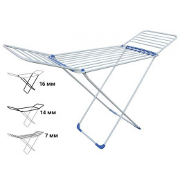 Сушилка для белья напольная, 18м, серия Gloria, бело-голубая, PERFECTO LINEA