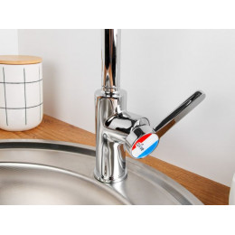 Смеситель для кухни (Lt) D35, серия Lotus хром, a-five