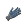 Перчатки х/б с ПВХ "Точка", 10класс, серые,  синяя точка (мин. риски)