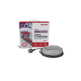 Греющий саморегулирующийся кабель на трубу 25MSR-PB (8м/200Вт) SRL Extra Line REXANT