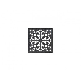 Решетка пластиковая декоративная к дождеприемнику (черный), Ecoteck, РБ