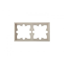 Рамка 2-местная песочная, Carre, BYLECTRICA