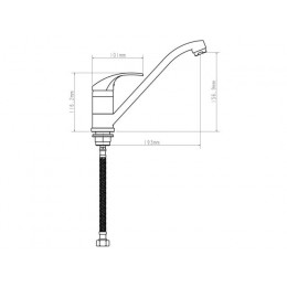 Смеситель для кухни D35-A, серия 260, ECONOCE