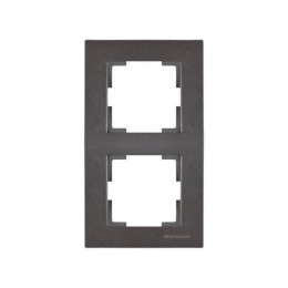 Рамка 2-ая вертикальная дымчатая, RITA, MUTLUSAN