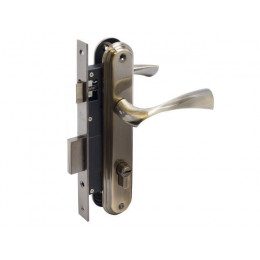 Замок врезной с/руч  БУЛАТ ЗВ4-1.03.01 НОМОС бронза 5 перф.кл.