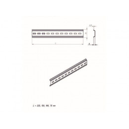 DIN-рейка (10см) оцинкованная Юпитер
