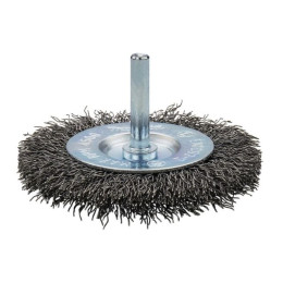 Щетка д/дрели дисковая 50 мм, толщина проволоки 0.3 мм, гофрированная, металл, 6 мм MAKITA