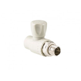 Кран шар. ПП для радиатора 25х3/4" прямой, сер. РТП