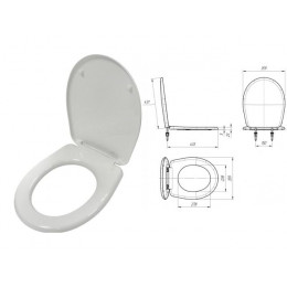 Сиденье для унитаза Каскад белое, ИнкоЭр