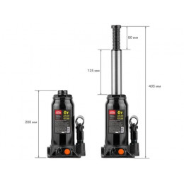 Домкрат гидравлический 6т бутылочный 200-405мм STARTUL AUTO (ST8019-06)