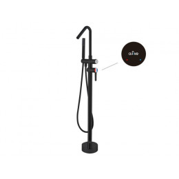 Смеситель для ванны (Lt) D35, серия Lotus черный, a-five