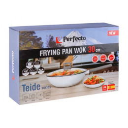 Сковорода (вок) литая WOK ф 30х9.5 см, алюм, антиприг. покр, для индукц. плит, Teide, PERFECTO LINEA