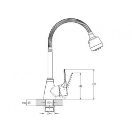 Смеситель для кухни D35-A, серия 440 ECONOCE
