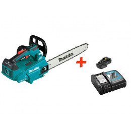 Аккум. пила цепная MAKITA DUC 356 Z шина 35 см (14"), 3/8,1.1 мм + АКЦИЯ (2 аккум и зар) со сктдкой