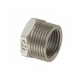 Футорка 1 1/4" нар. х 1/2" вн. восьмиугольная никел., РТП