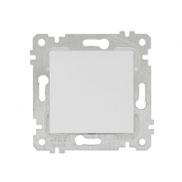 Выключатель 1-клав. двухполюсный (скрытый, без рамки, винт. зажим) белый, RITA, MUTLUSAN