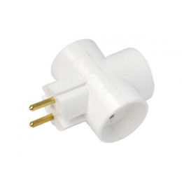 Разветвитель 3-местный (б/з, 16А, 250В)