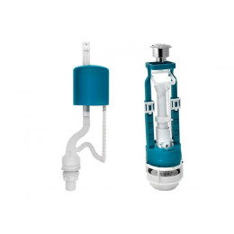 Арматура двойная хром кнопка, ниж.подводка, ИнкоЭр