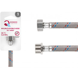 Подводка гибкая, Nylon, гайка 1/2" - штуцер 1/2" 80 см ECONOCE