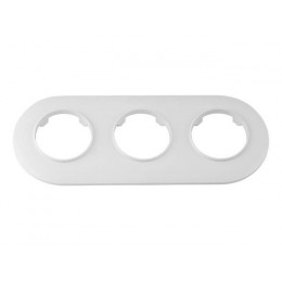 Рамка 3-местная белая, Прованс, Bylectrica