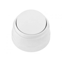 Выключатель 1 клав. проходной (открытый, 10А) белый, Ретро, BYLECTRICA