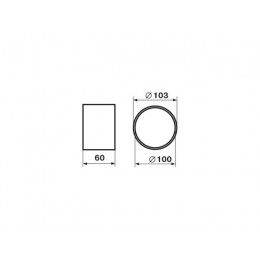 Муфта воздуховода 1113 гибких систем d=100мм ZERNBERG