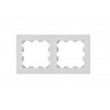 Рамка 2-местная белая, Astrum, BYLECTRICA