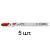 Пилка лобз. по пластику T102H (5 шт.) BOSCH