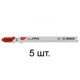 Пилка лобз. по пластику T102H (5 шт.) BOSCH