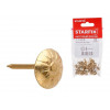 Гвозди декоративные Ромашка 10.5 мм 1.3х16 мм латунь (50 шт в зип-локе) STARFIX