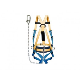 Удерживающая страховочная привязь УСП-2Ж+Строп Г (цепь)+а (амортизатор) (р-р L)