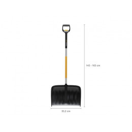 Скрепер для уборки снега телескопический X-series FISKARS