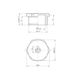Заглушка 3/4" нар., AV Engineering (инд. упак.)